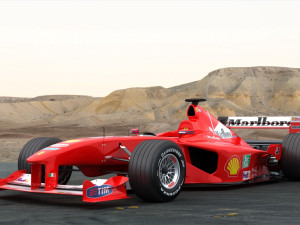 f1 ferrari f2000 michael schumacher 3D मॉडल