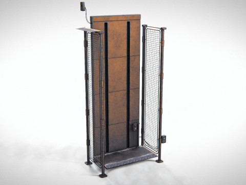 Industrial Elevator PBR 3Dモデル