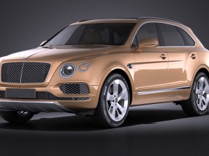 Bentley Bentayga 2016 Vray 3D Model