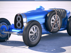 Bugatti Type 35 1925-1929 Vray 3Dモデル