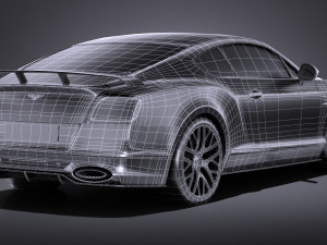 Bentley Continental Supersports 2018 lowpoly 3D Model
