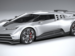 Bugatti Centodieci 2020 Lowpoly 3Dモデル