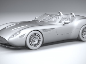 Zagato Mostro Barchetta 2022 3D Модель