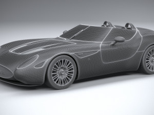 Zagato Mostro Barchetta 2022 3D Модель
