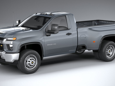 Chevrolet Silverado 3500HD Single Cab 2020 3D Модель