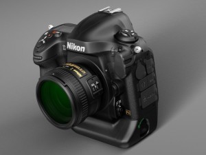 Nikon D4 Photo Camera 3D 模型