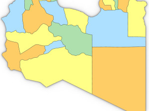 3d political map of libya 3D मॉडल