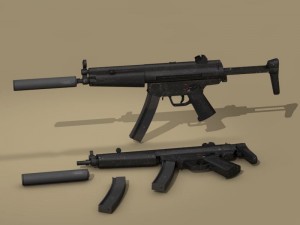 mp5 rifle Modèle 3D