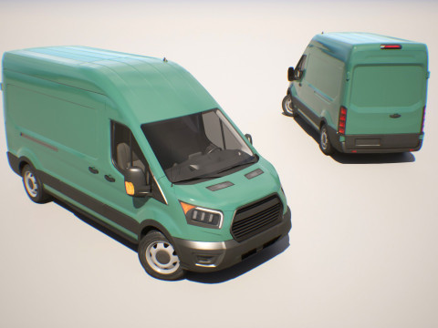 Cargo Van - Game Ready Vehicle 3D Model