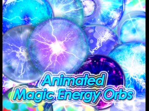 2d animated magic energy orbs 3D Модель