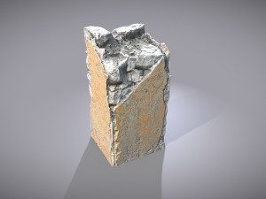 broken concrete pillar 3Dモデル