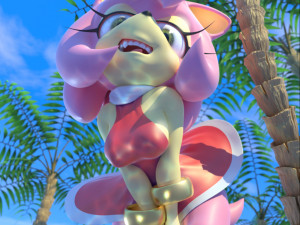 Amy Rose on the beach 3D Принт Модель
