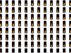 Fire pillar loop sequence animation 002 3D Модель