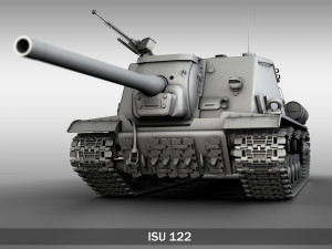 isu122 - soviet heavy selfpropelled 3Dモデル