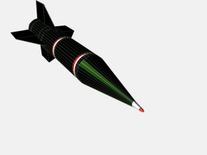 iranian shahin i ar rocket 3D Модель