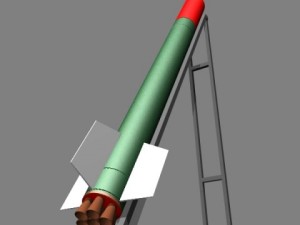 hamas qassam artillery rockets 3D Модель