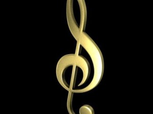 musical clef sign Modèle 3D