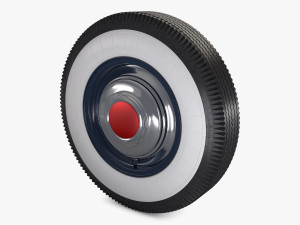 Retro Car Wheel M 3 3Dモデル