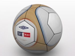 fa cup ball 2009 - gold Modelo 3D