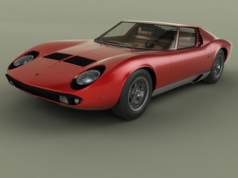 Miura P400 3D Model