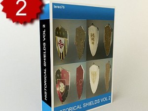 historical shields collection vol 2 3D-Modell