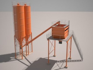 cement silo 3Dモデル