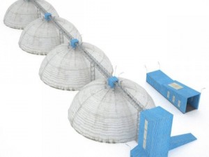 grain silos 3Dモデル