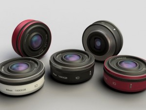 nikkor 1 10mm lens 3D 模型
