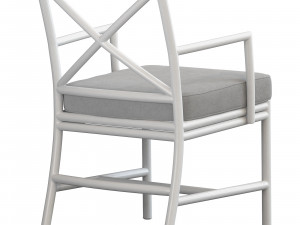 Lincoln brooks La Cruz Carver Chair Outdoor 3D मॉडल