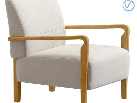 Niguel Lounge Chair by Lawson-Fenning Modelo 3D