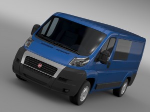 fiat ducato combi l2h1 2006-2014 3D Model