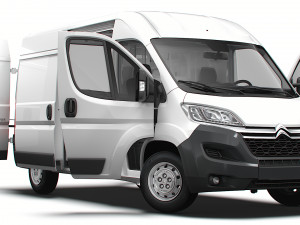 Citroen Jumper Van L2H2 HQ Interior 2023 3D-Modell