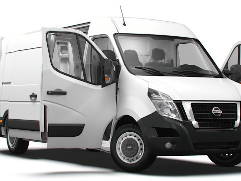 Nissan NV400 Van L3H2 HQ Interior 2021 3D Model