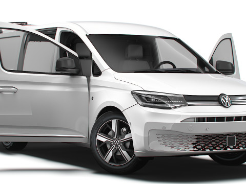 VW Caddy Cargo LWB Valve HQ Interior 2025 3D Model