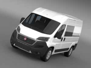 fiat ducato combi van 2015 3D Model