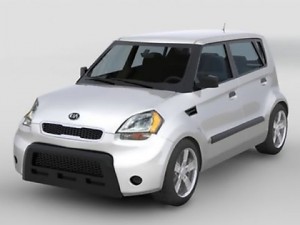 kia soul 2010 3D मॉडल