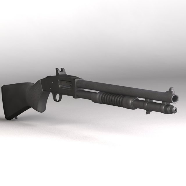 shotmossberg 590 3D मॉडल .c4d .max .obj .3ds .fbx .stl .blend 