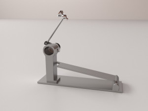 brass drum pedal 3D Model