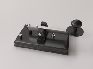 telegraph key 3D Model