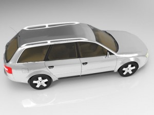 audi a6a avant 2001 3D 모델