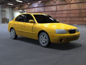 hyundai avante 2001 3D 모델
