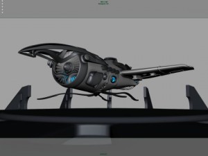 khal airship animation 3D Модель