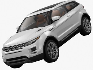 range rover evoque coupe 2011 3D मॉडल