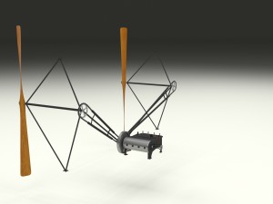 wright flyer propulsion 3D Модель