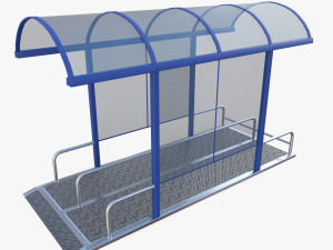 Shopping cart bay v1 Model 3D