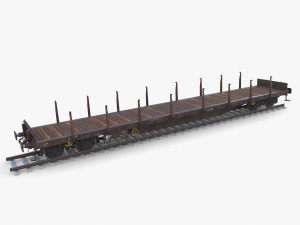 CFR Flat Rail Car v2 3Dモデル