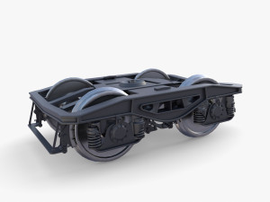 Train car bogie v1 3Dモデル