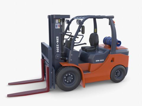 Forklift V1 3D Model
