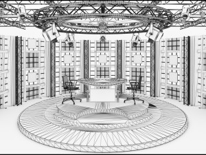 Virtual TV Studio Sets - Collection Vol 9 - 2 PCS DESIGN Modelo 3D