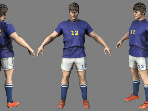 Soccer player Model 3D